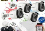 4Pcs 2MP Full Color Audio Hikvision Camera Packages