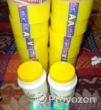 কসটেপ , আঠা, পিন