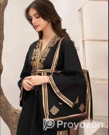 Digital Print Ready Made Two Piece In Soft Linen Cotton Fabric