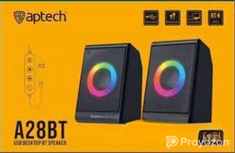 Aptech RGB USB Bluetooth Speaker- A28BT