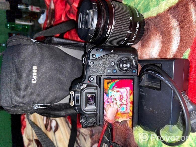 Canon 77D ক্যামেরা lens Kit+prime