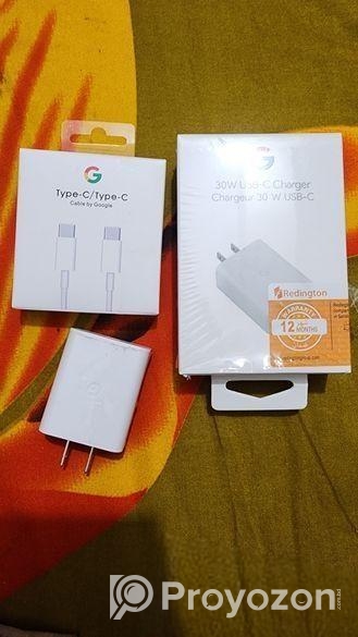 Orginal Pixel 30w Usb-c Charger And Type-c Cable by Google