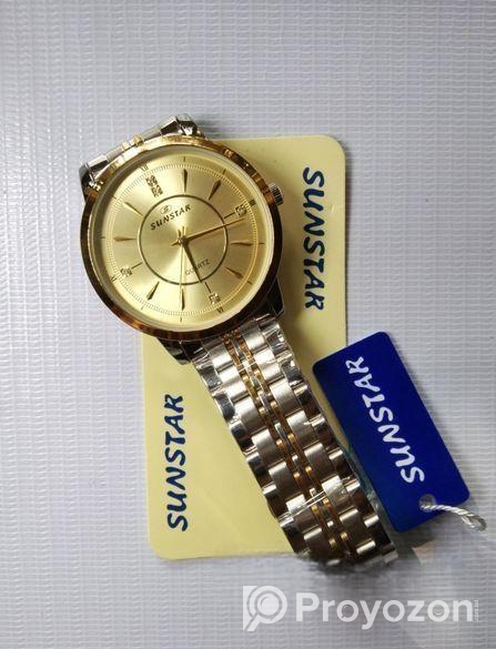 Brand New Sunstar Gold Wrist Watch – একদম নতুন অবস্থায়