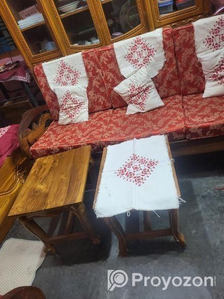 বিক্রয় হইবে কাঁঠাল কাঠের ৫ সিটের সোফা