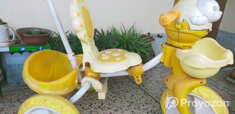 বাচ্চাদের তিন চাকার রিক্সা ।
