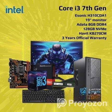 Freelancer Desktop – Intel i3 7th Gen | 8GB / 128GB 3 Years Warra