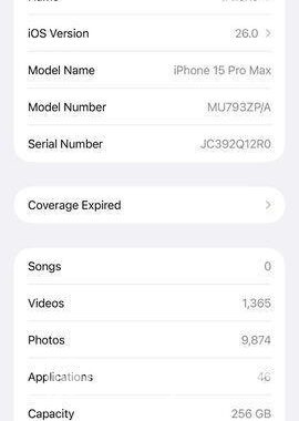 Apple iPhone 15 pro max (Used)