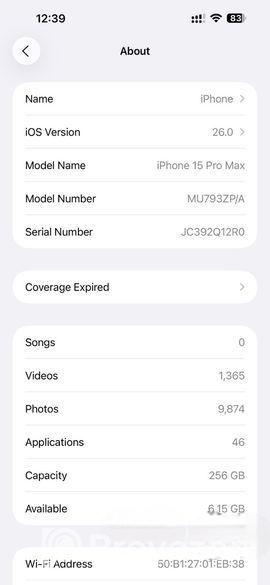 Apple iPhone 15 pro max (Used)