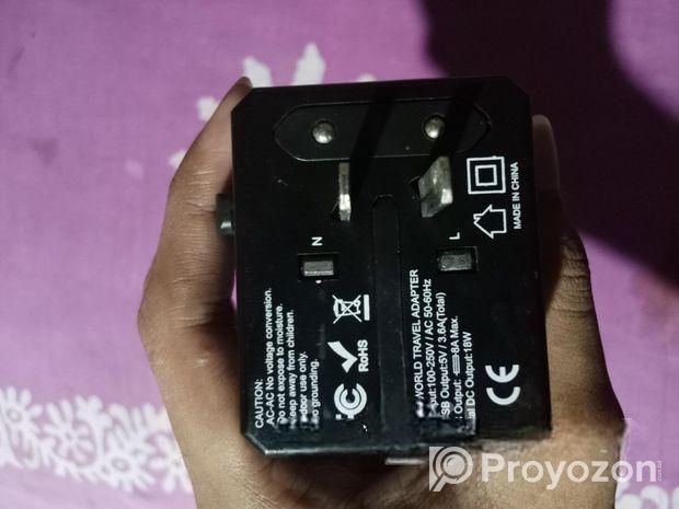 Travel adapter.