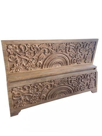 চিটাগং সেগুন কাঠের 3D ডিজাইন খাট