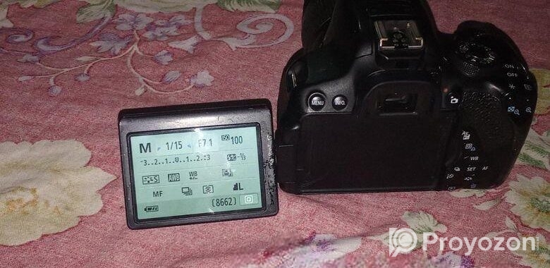 Canon 700d with 18-55lens