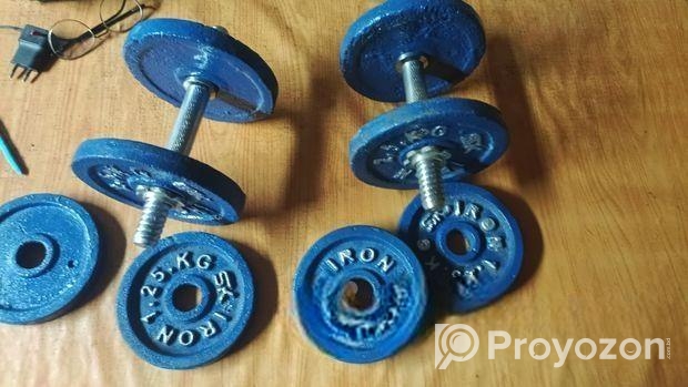১৬ কেজি ডাম্বেল প্রতি হাতে আট করে