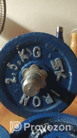 ১৬ কেজি ডাম্বেল প্রতি হাতে আট করে