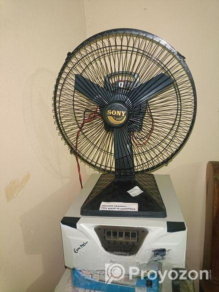 বুলেট ফ্যান প্রচুর বাতাশ+২টি ১০ ওয়াট বাতি ৬ঘন্টা চলে