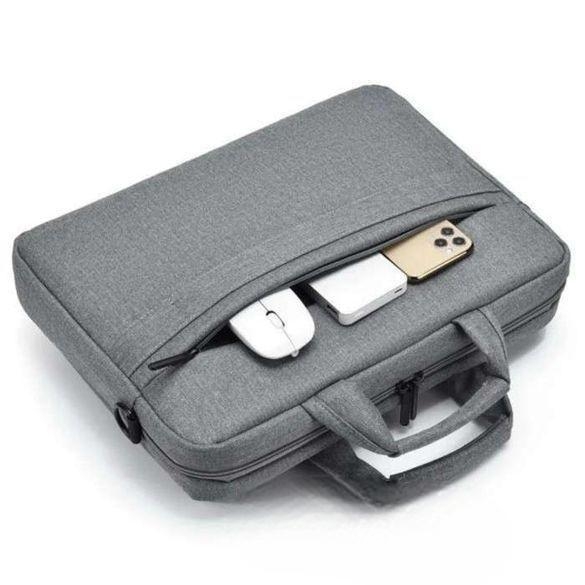 15 Inch Laptop Bags Office Documents Storage Bag Travel ( Gray )