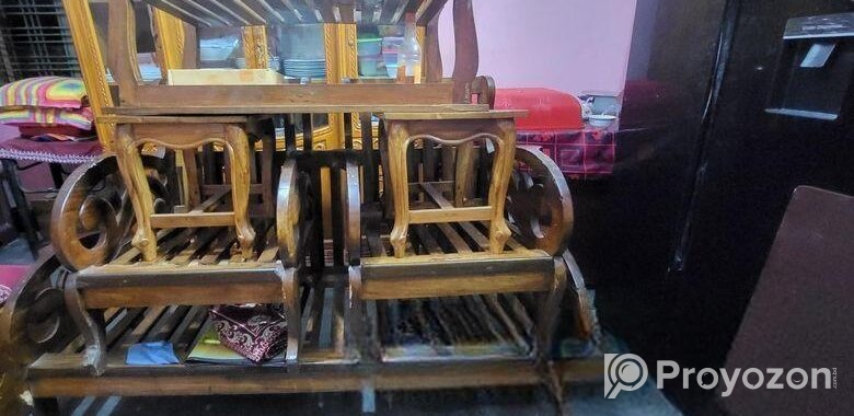 বিক্রয় হইবে কাঁঠাল কাঠের ৫ সিটের সোফা