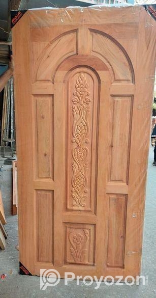 কেমিক্যাল ট্রিটমেন্ট করা মেহগনি কাঠের দরজা।