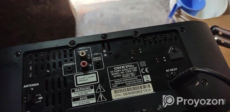 Onkyo Audio System Model No. Cbx-100