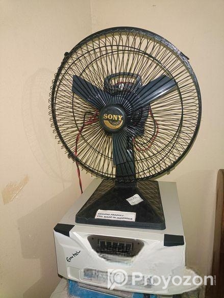 বুলেট ফ্যান প্রচুর বাতাশ+২টি ১০ ওয়াট বাতি ৬ঘন্টা চলে