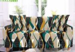 2+2+1 China Print Sofa Cover