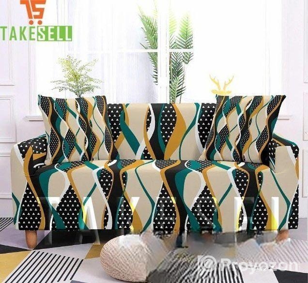 2+2+1 China Print Sofa Cover