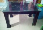 Four-Chair Glass Dining Table