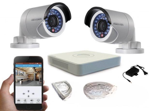 2pics Hik-vision CC tv Camera Packages (2MP 1080P)