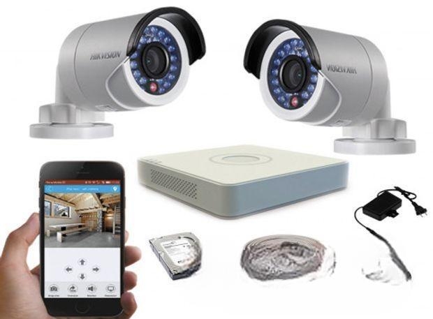 2pics Hik-vision CC tv Camera Packages (2MP 1080P)