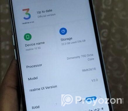 Realme 10 √ভার্সন ১২ √ (Used)