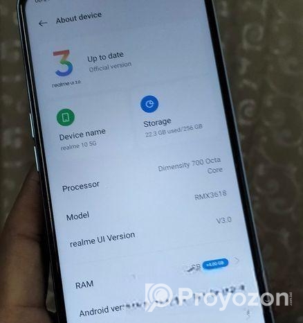 Realme 10 √ভার্সন ১২ √ (Used)