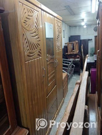 ৩ দরজা সেগুন আলমিরা