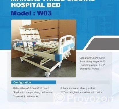 Three Function hospital bed china