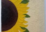 Painting (handmade Sunflower Texture) “দেয়ালে ফুটুক সূর্যের হাসি
