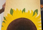 Painting (handmade Sunflower Texture) “দেয়ালে ফুটুক সূর্যের হাসি