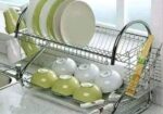 2 layer Dish Drainer Rack Stainless Steal