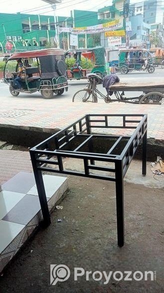 ছয় পিস চেয়ার সহ টেন মিলি গ্লাস ডাইনিং টেবিল (daining able)