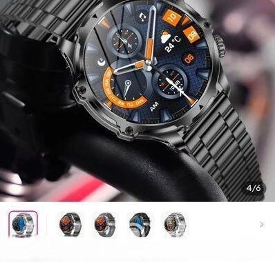 Men Outdoors Sports Smart Watch Ak75 Flashlight