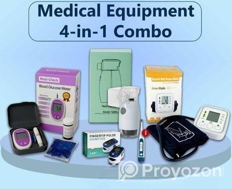 Medical Equipment 4-in-1 Combo Pack with Free Thermometer
