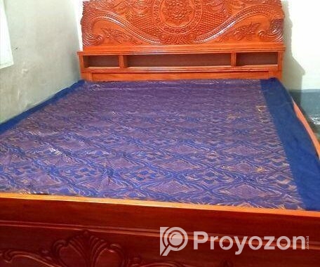 মেহগনি কাঠের ফুল বক্স খাট