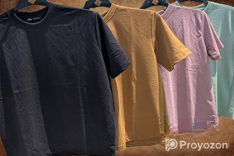 4 Piece Drop Shoulder T Shirt
