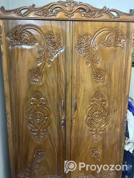 Handcrafted Wooden Wardrobe For Sale