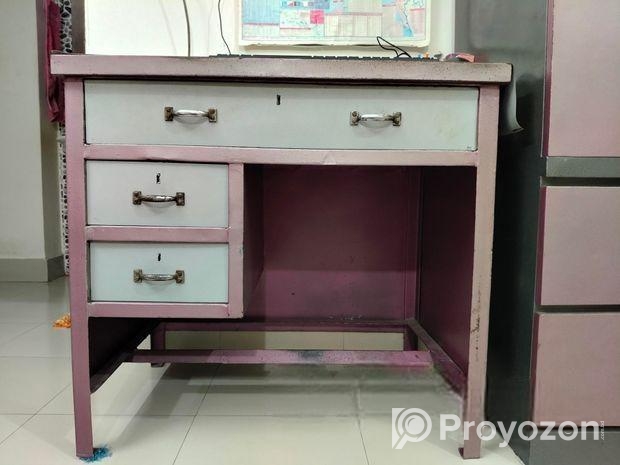 Steal Table || Height: 32″ Length: 34 ” Width: 23