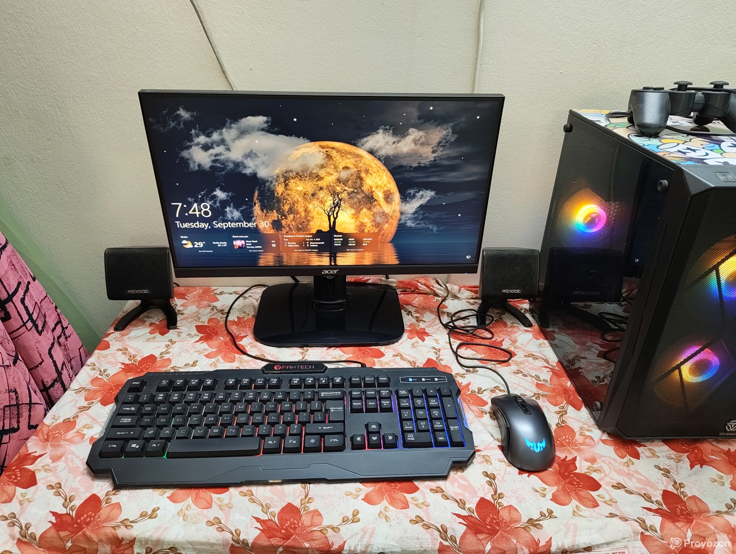 GTX 1650 DDR6 Grafix card Full Gaming set up PC 16 GB Ram