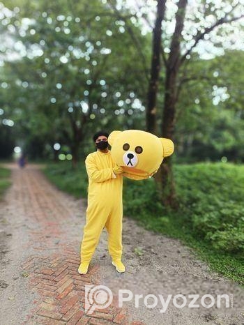 টেডি বিয়ার কস্টিউম বিক্রি হবে।। বড় মাথার টেডি।।