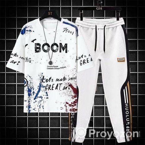 এক্সপোর্ট কোয়ালিটি টি-শার্ট ও ট্রাউজার কম্বো সেট