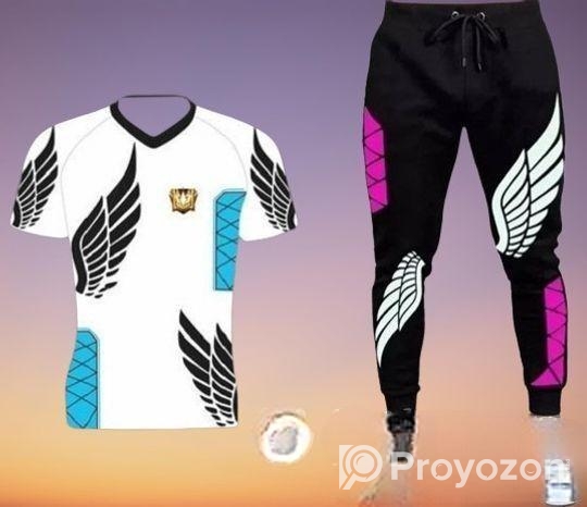 Mash টি-শার্ট ও ফুল প্যান্ট সেট 👖 স্টাইলিশ লুক আরামদায়ক