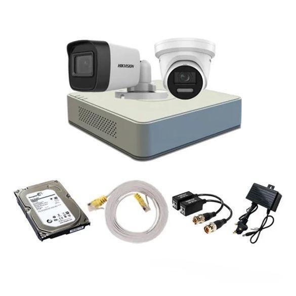 Best Price 2 Pcs CCTV Camera Setup with Hikvision