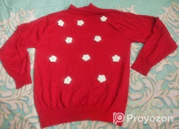 Red with viral kushi flower suyeter