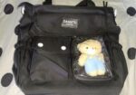 Damietu Crossbody Shoulder Bag with Cute Teddy Charm