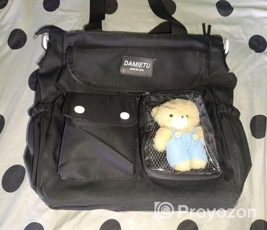 Damietu Crossbody Shoulder Bag with Cute Teddy Charm